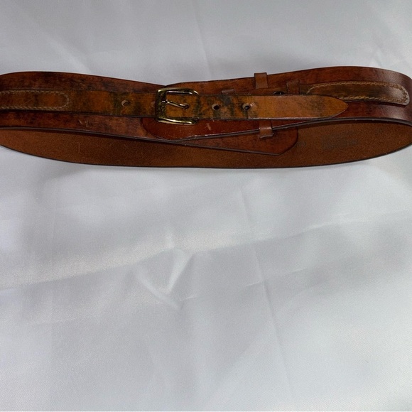 Women’s Hand stained Latitan Leather Belt Size 30